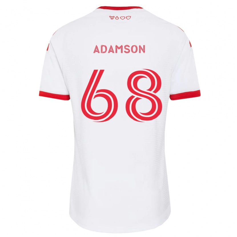 Danxen Heren Demitre Adamson #68 Wit Rood Zwart Uitshirt Uittenue 2026/27 T-Shirt