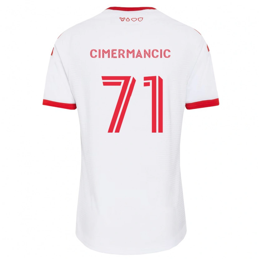 Danxen Heren Markus Cimermancic #71 Wit Rood Zwart Uitshirt Uittenue 2026/27 T-Shirt