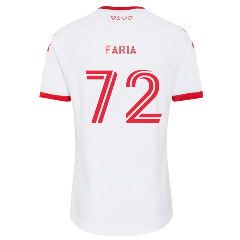 Danxen Heren Jordan Faria #72 Wit Rood Zwart Uitshirt Uittenue 2026/27 T-Shirt