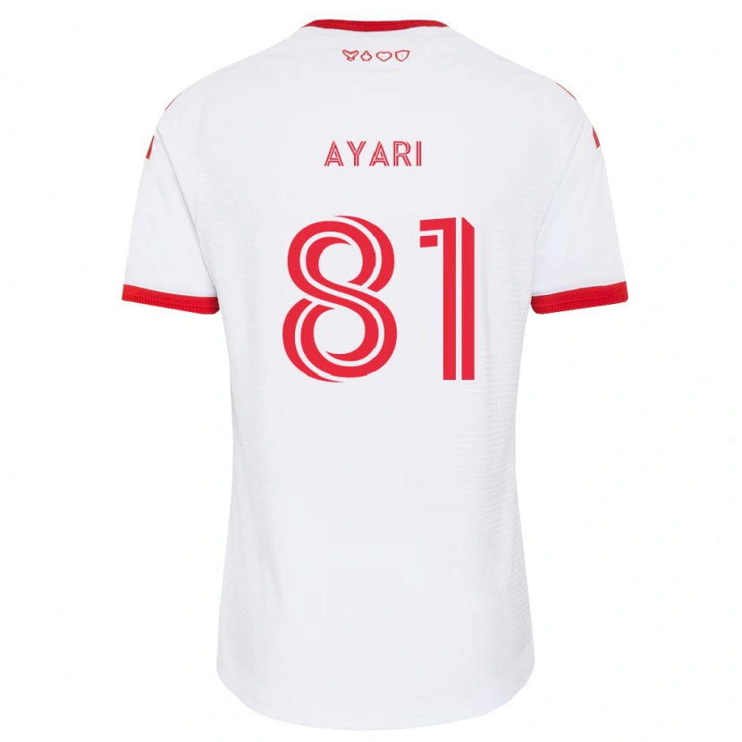 Danxen Heren Hassan Ayari #81 Wit Rood Zwart Uitshirt Uittenue 2026/27 T-Shirt