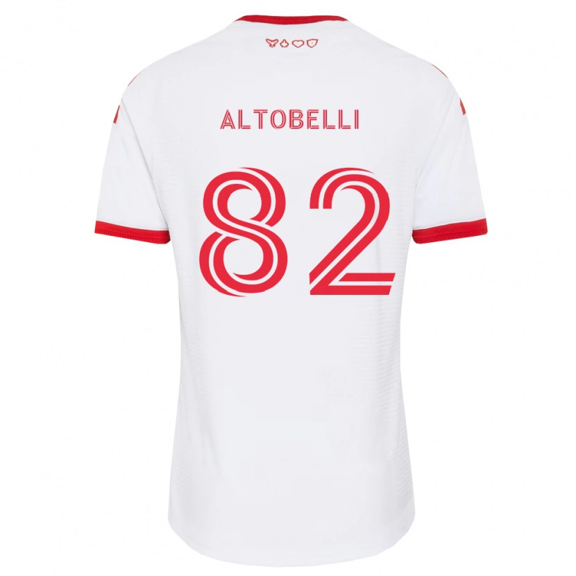 Danxen Heren Julian Altobelli #82 Wit Rood Zwart Uitshirt Uittenue 2026/27 T-Shirt