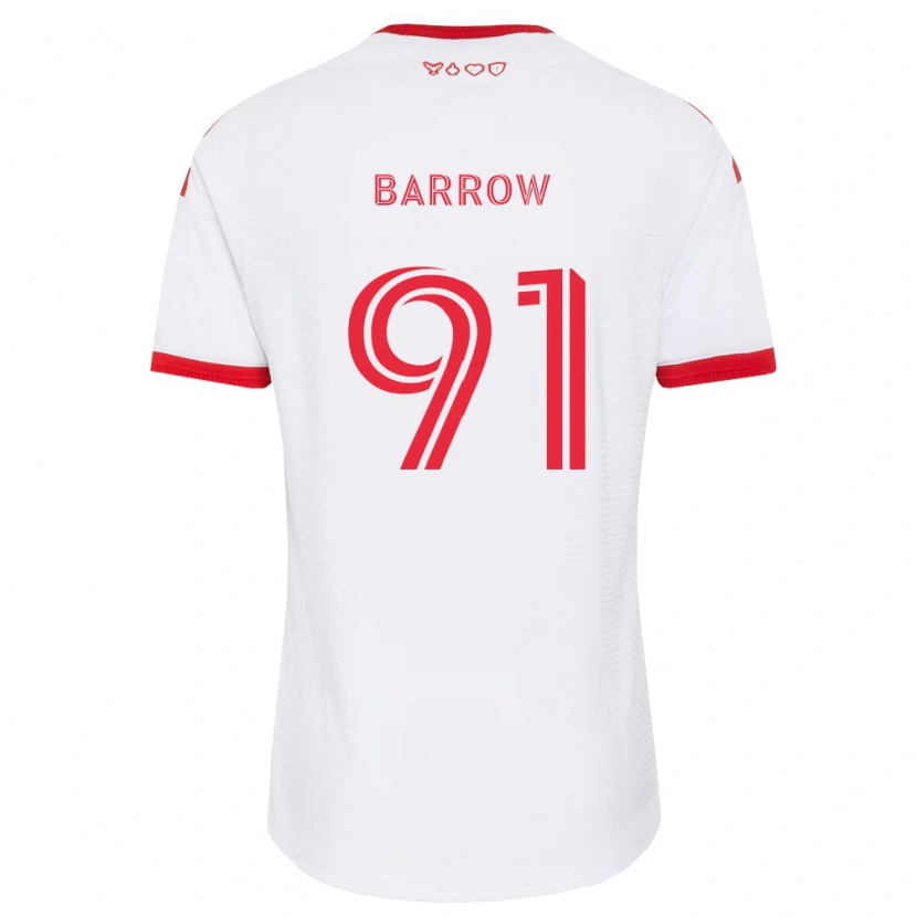 Danxen Heren Dékwon Barrow #91 Wit Rood Zwart Uitshirt Uittenue 2026/27 T-Shirt
