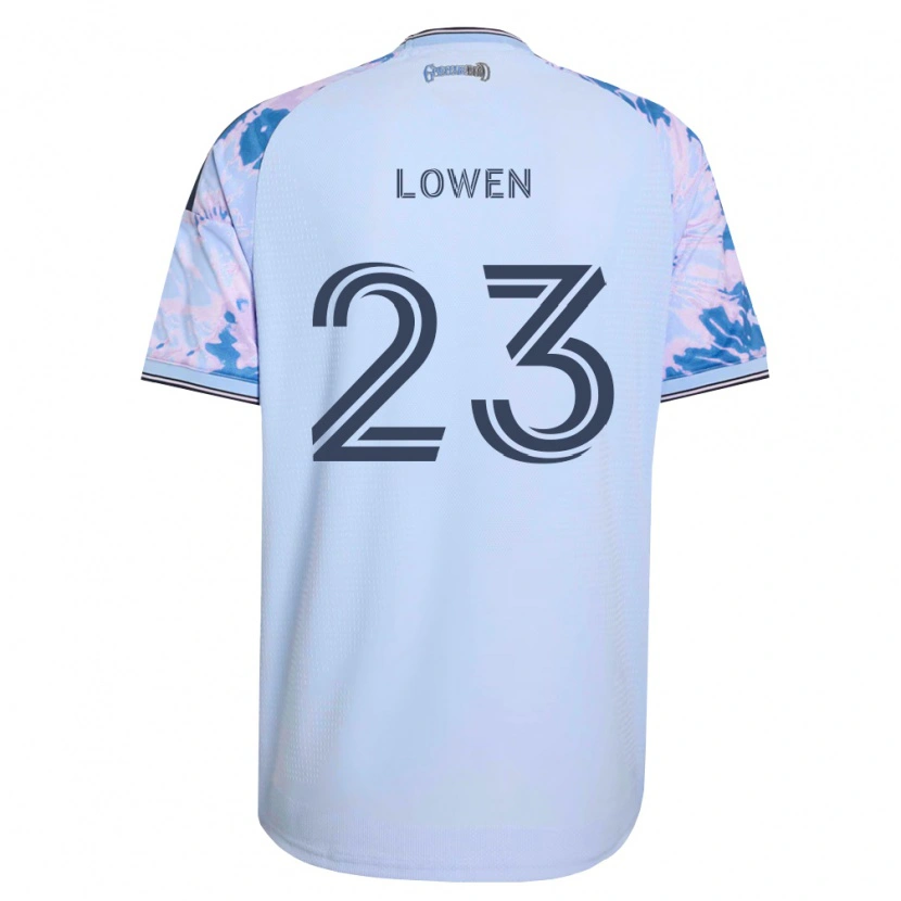 Danxen Heren Eduard Löwen #23 Koninklijk Blauw Wit Zwart Uitshirt Uittenue 2026/27 T-Shirt