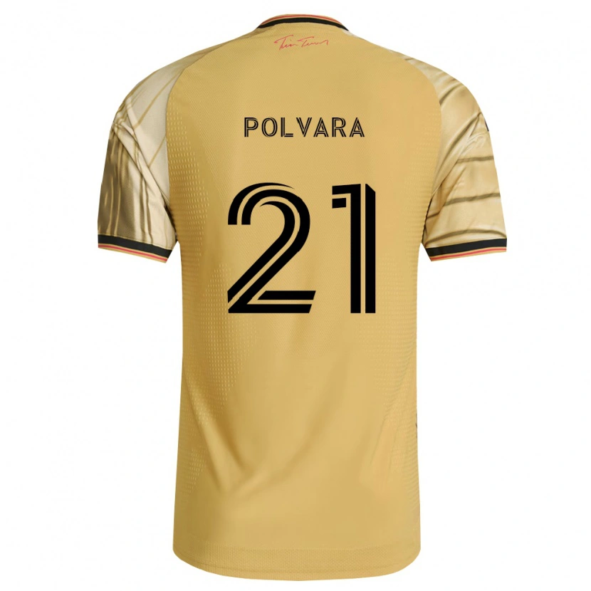 Danxen Heren Dante Polvara #21 Bruin Geel Zwart Uitshirt Uittenue 2026/27 T-Shirt