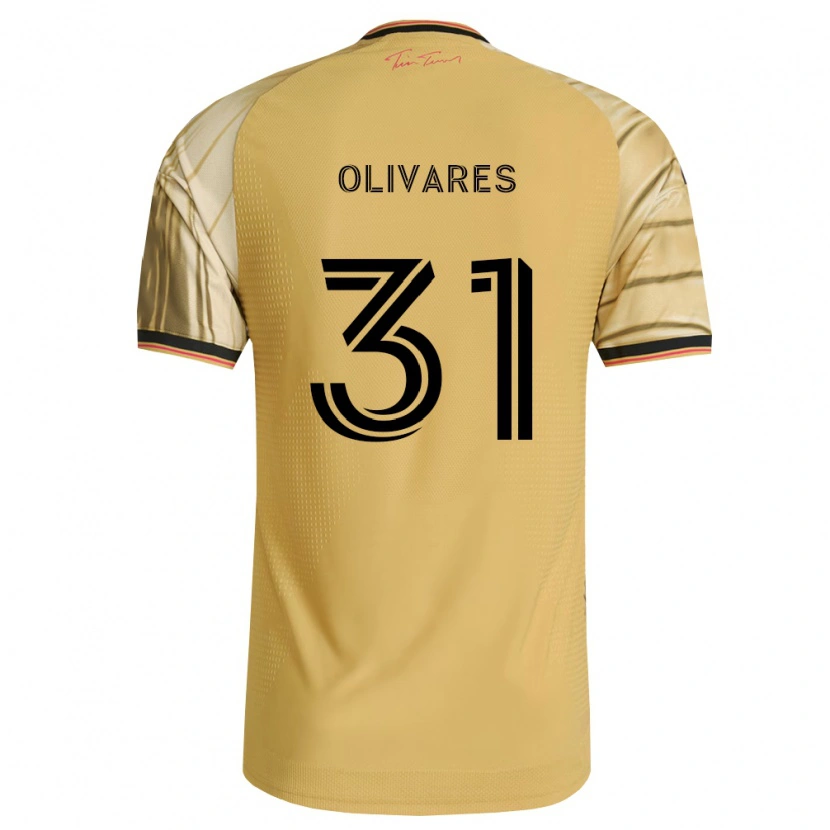 Danxen Heren Christian Olivares #31 Bruin Geel Zwart Uitshirt Uittenue 2026/27 T-Shirt
