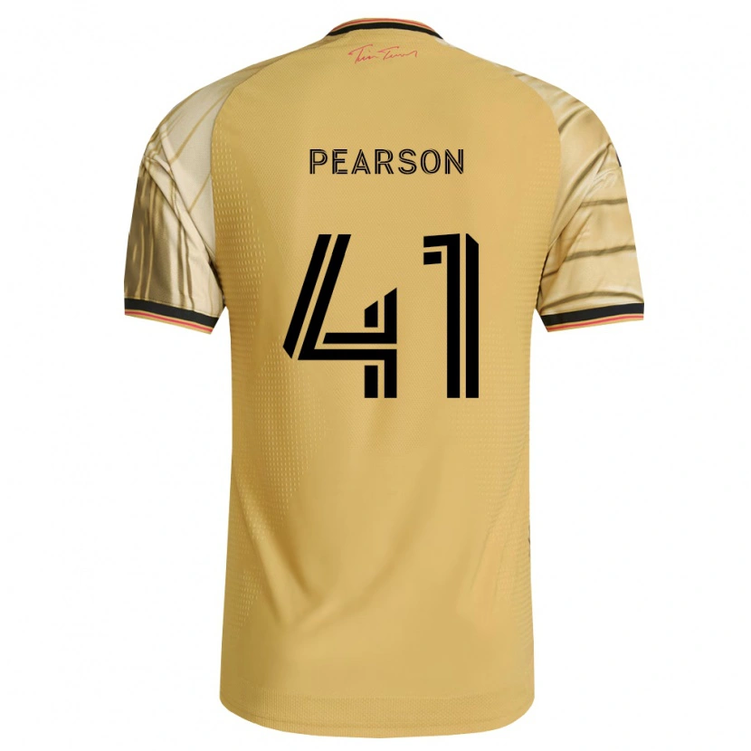 Danxen Heren Christopher Pearson #41 Bruin Geel Zwart Uitshirt Uittenue 2026/27 T-Shirt