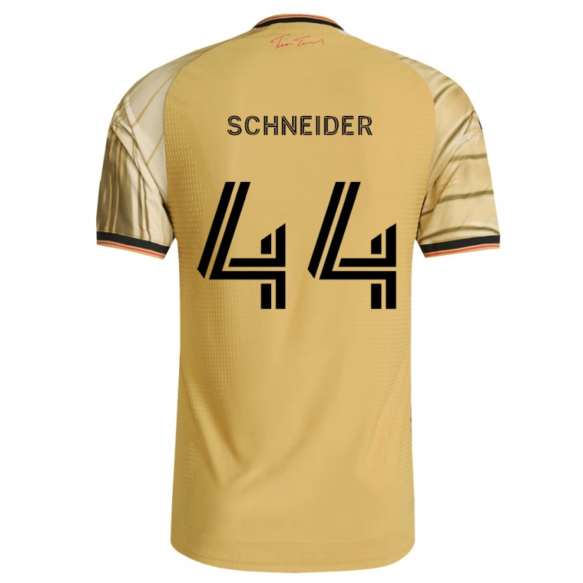 Danxen Heren Max Schneider #44 Bruin Geel Zwart Uitshirt Uittenue 2026/27 T-Shirt