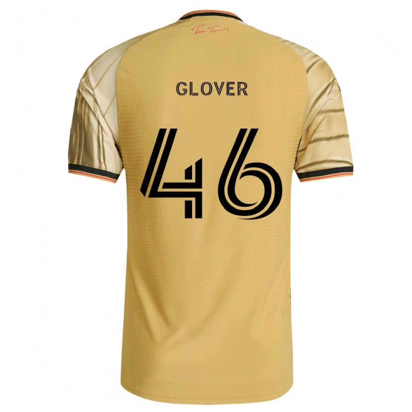 Danxen Heren Caden Glover #46 Bruin Geel Zwart Uitshirt Uittenue 2026/27 T-Shirt