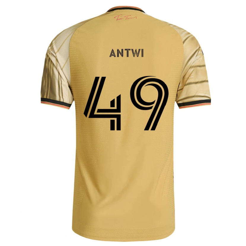 Danxen Heren Seth Antwi #49 Bruin Geel Zwart Uitshirt Uittenue 2026/27 T-Shirt
