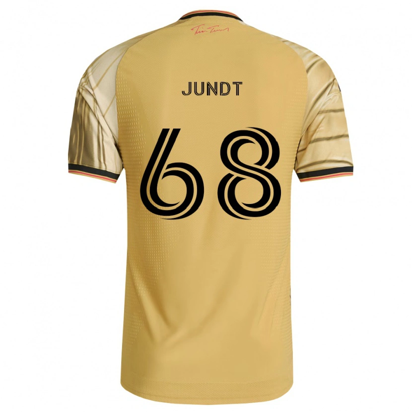 Danxen Heren Alexander Jundt #68 Bruin Geel Zwart Uitshirt Uittenue 2026/27 T-Shirt