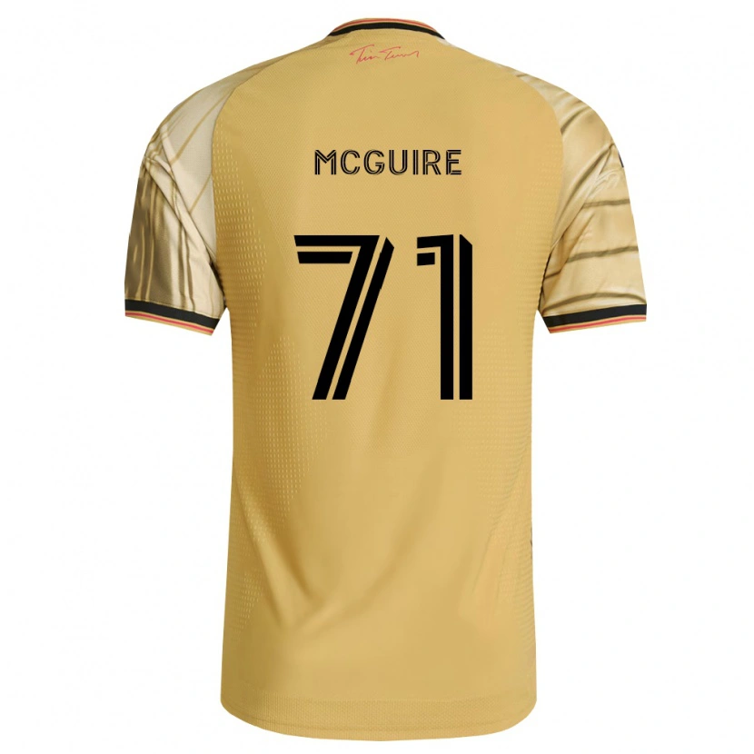 Danxen Heren Nolan Mcguire #71 Bruin Geel Zwart Uitshirt Uittenue 2026/27 T-Shirt