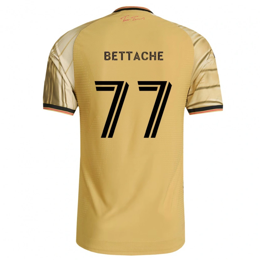 Danxen Heren Faysal Bettache #77 Bruin Geel Zwart Uitshirt Uittenue 2026/27 T-Shirt