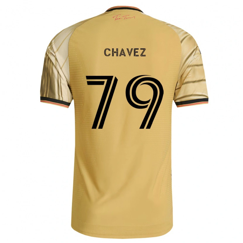 Danxen Heren Emiliano Chavez #79 Bruin Geel Zwart Uitshirt Uittenue 2026/27 T-Shirt