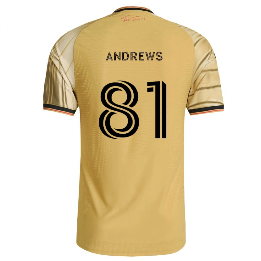 Danxen Heren Joe Andrews #81 Bruin Geel Zwart Uitshirt Uittenue 2026/27 T-Shirt
