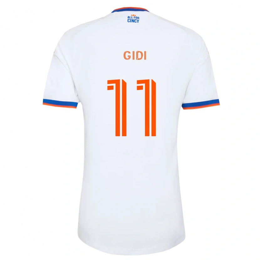 Danxen Heren Samuel Gidi #11 Wit Marineblauw Oranje Uitshirt Uittenue 2026/27 T-Shirt