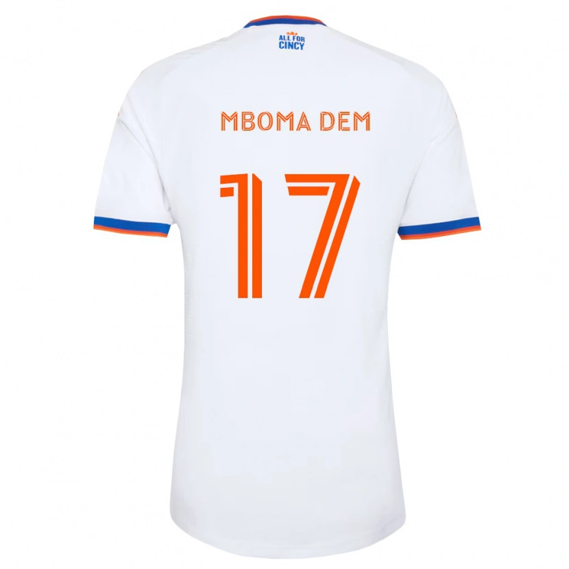 Danxen Heren Kenji Mboma Dem #17 Wit Marineblauw Oranje Uitshirt Uittenue 2026/27 T-Shirt