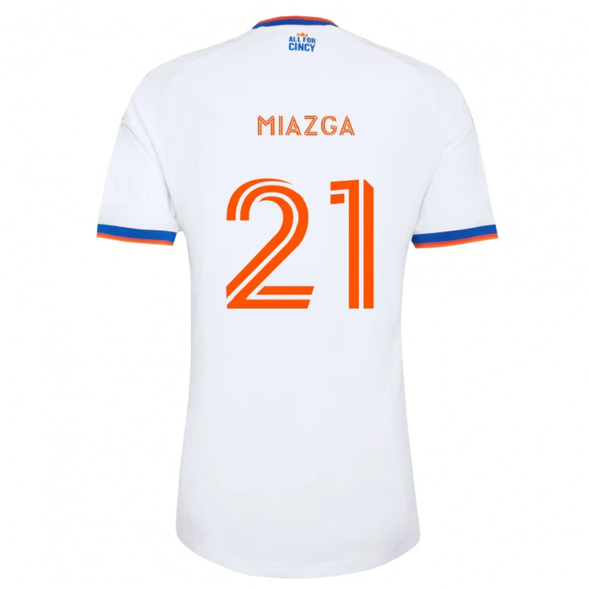 Danxen Heren Matt Miazga #21 Wit Marineblauw Oranje Uitshirt Uittenue 2026/27 T-Shirt