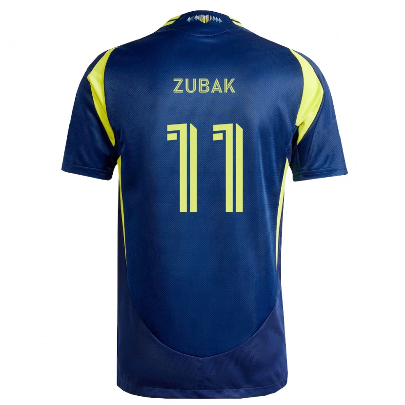 Danxen Heren Ethan Zubak #11 Geel Marineblauw Uitshirt Uittenue 2026/27 T-Shirt
