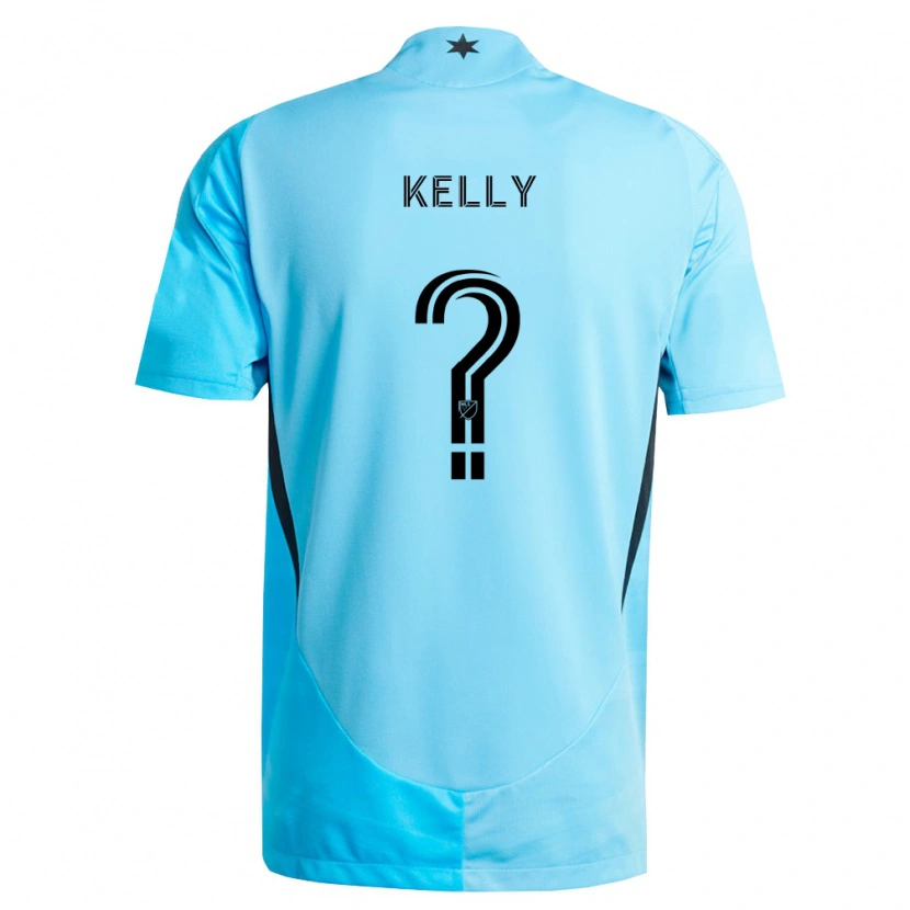 Danxen Heren Oliver Kelly #0 Lichtblauw Zwart Uitshirt Uittenue 2026/27 T-Shirt