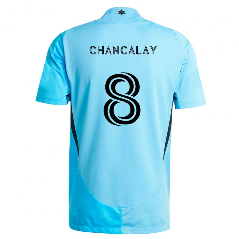 Danxen Heren Tomás Chancalay #8 Lichtblauw Zwart Uitshirt Uittenue 2026/27 T-Shirt