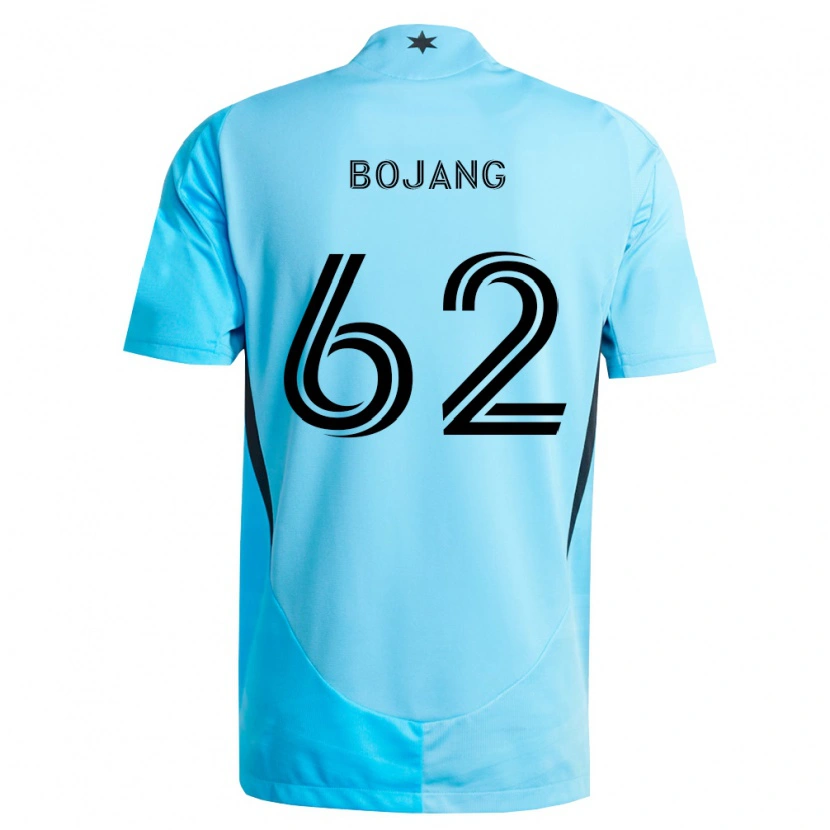 Danxen Heren Mohammad Bojang #62 Lichtblauw Zwart Uitshirt Uittenue 2026/27 T-Shirt