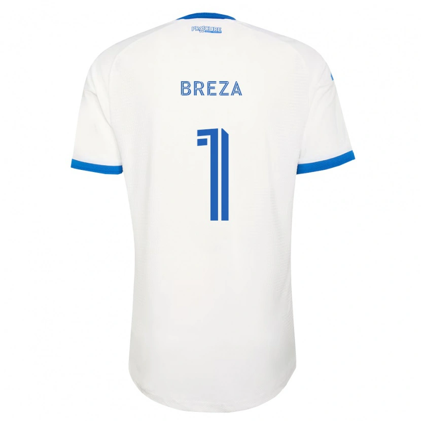Danxen Heren Sébastian Breza #1 Hemelsblauw Wit Uitshirt Uittenue 2026/27 T-Shirt