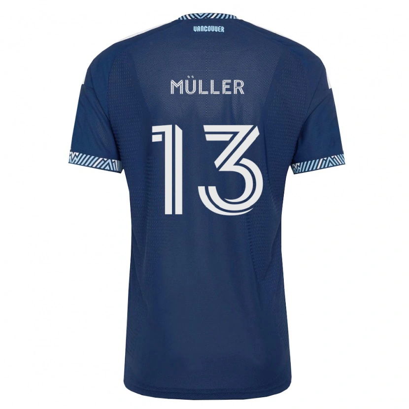 Danxen Heren Thomas Müller #13 Diep Blauw Wit Uitshirt Uittenue 2026/27 T-Shirt