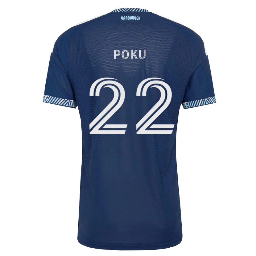 Danxen Heren Kwasi Poku #22 Diep Blauw Wit Uitshirt Uittenue 2026/27 T-Shirt