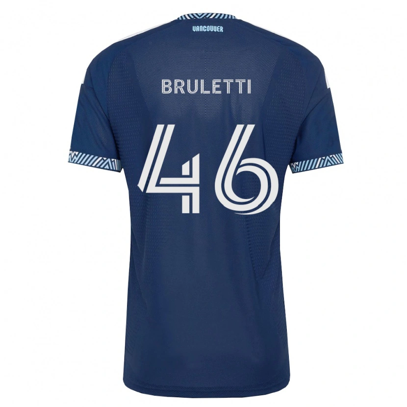 Danxen Heren Cristiano Bruletti #46 Diep Blauw Wit Uitshirt Uittenue 2026/27 T-Shirt