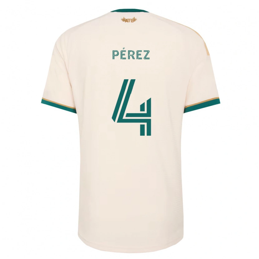 Danxen Heren Gary Pérez #4 Champagne Groen Uitshirt Uittenue 2026/27 T-Shirt
