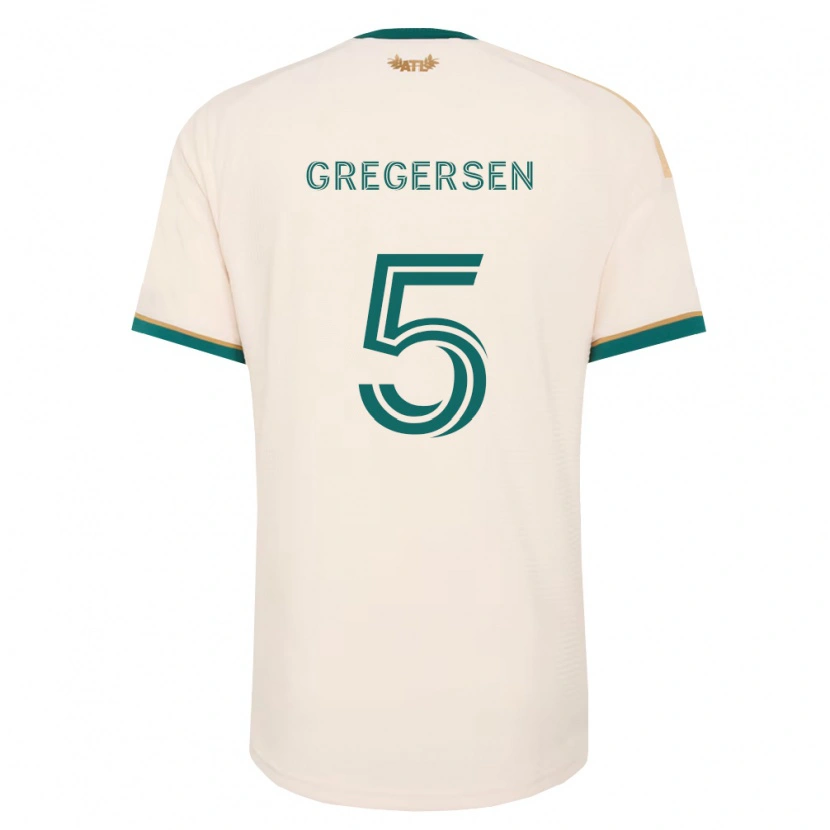 Danxen Heren Stian Gregersen #5 Champagne Groen Uitshirt Uittenue 2026/27 T-Shirt