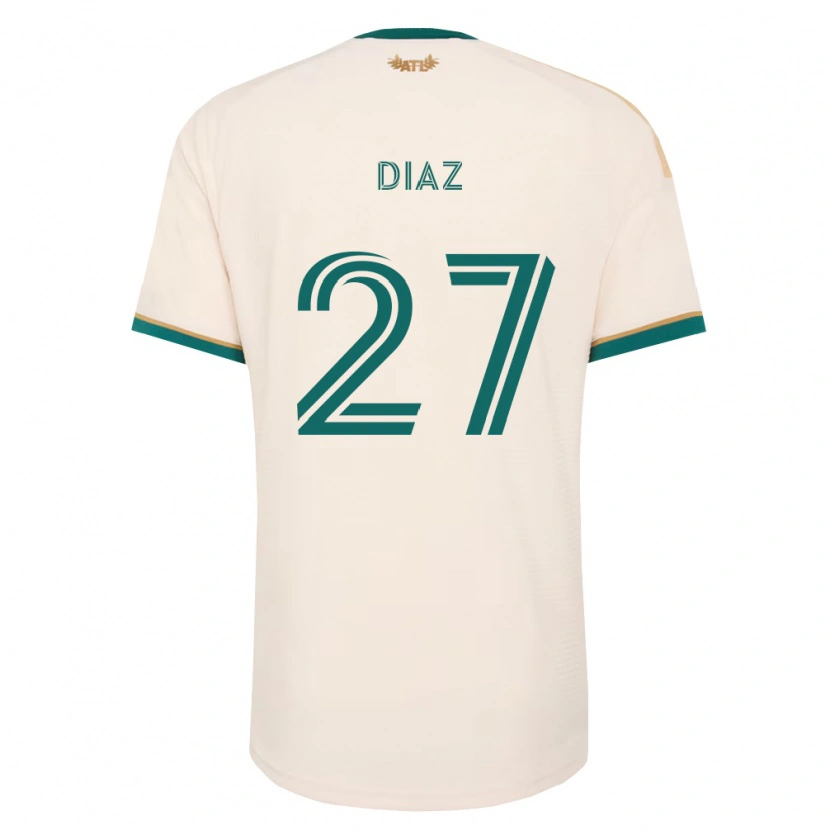 Danxen Heren Paulo Díaz #27 Champagne Groen Uitshirt Uittenue 2026/27 T-Shirt