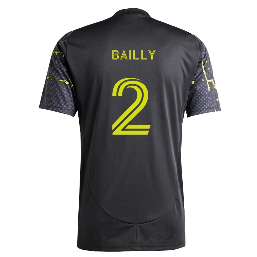 Danxen Heren Eric Bailly #2 Fluorescerend Geel Zwart Uitshirt Uittenue 2026/27 T-Shirt
