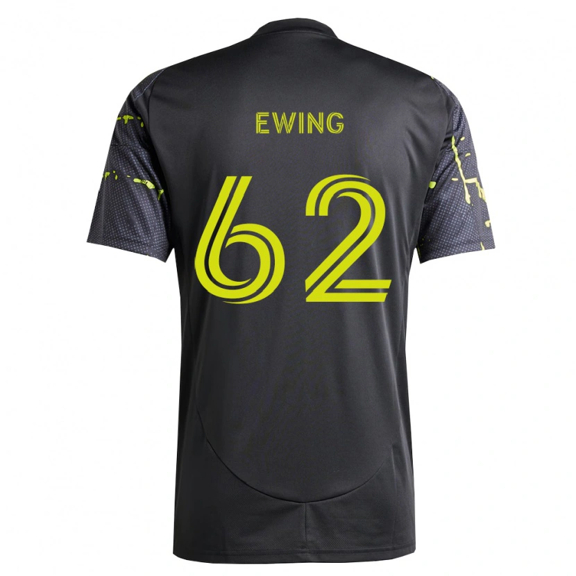 Danxen Heren Immanuel Ewing #62 Fluorescerend Geel Zwart Uitshirt Uittenue 2026/27 T-Shirt