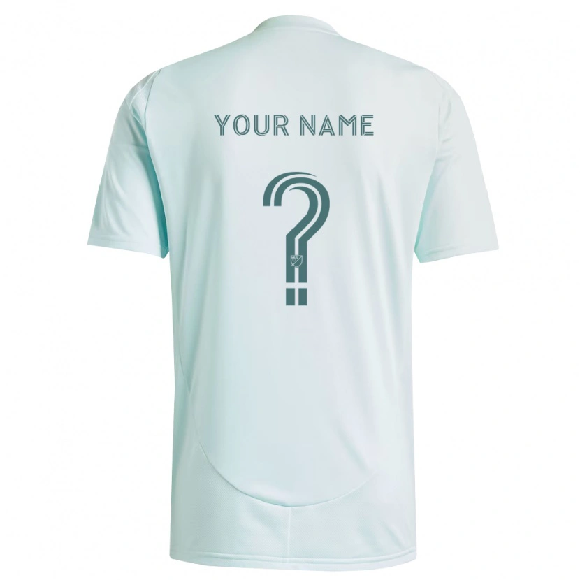 Danxen Heren Uw Naam #0 Wit Lichtgroen Uitshirt Uittenue 2026/27 T-Shirt
