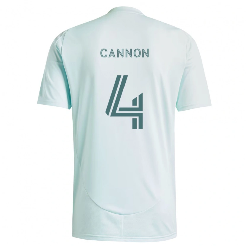 Danxen Heren Reggie Cannon #4 Wit Lichtgroen Uitshirt Uittenue 2026/27 T-Shirt