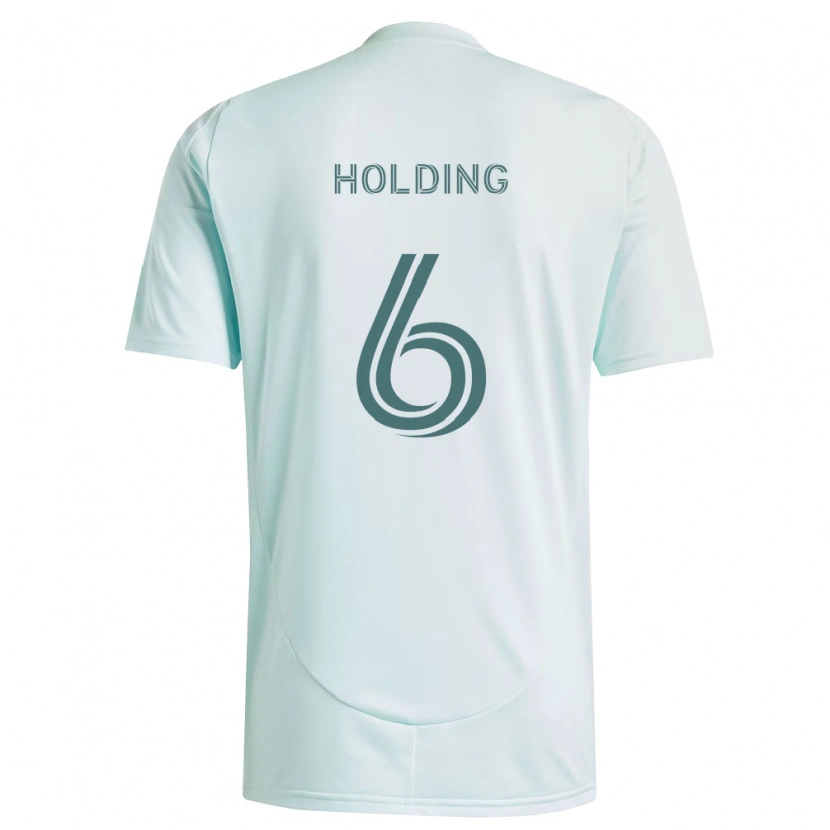 Danxen Heren Rob Holding #6 Wit Lichtgroen Uitshirt Uittenue 2026/27 T-Shirt
