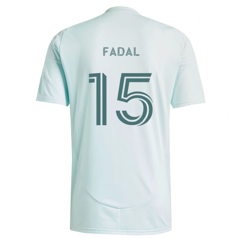 Danxen Heren Ali Fadal #15 Wit Lichtgroen Uitshirt Uittenue 2026/27 T-Shirt