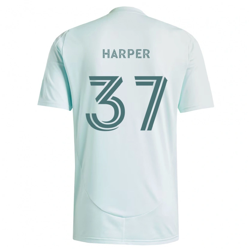 Danxen Heren Charlie Harper #37 Wit Lichtgroen Uitshirt Uittenue 2026/27 T-Shirt