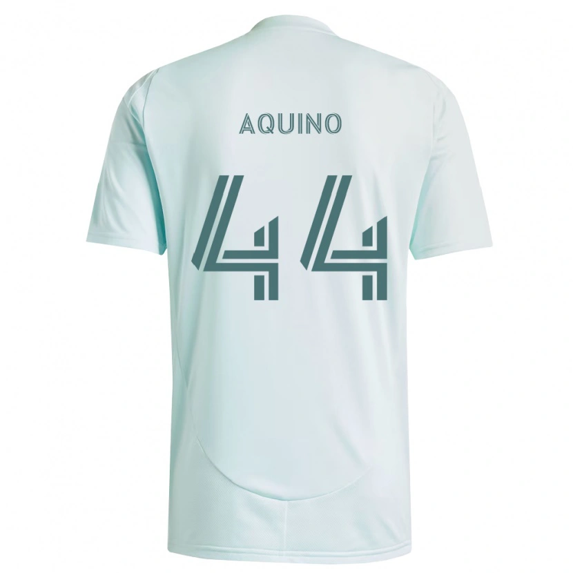 Danxen Heren Chris Aquino #44 Wit Lichtgroen Uitshirt Uittenue 2026/27 T-Shirt