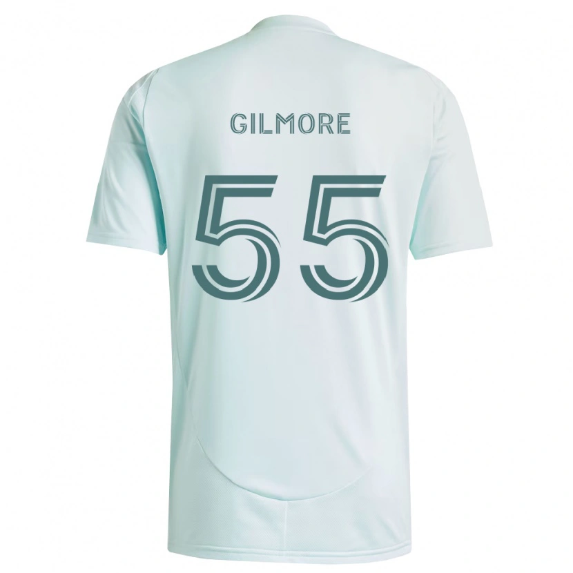 Danxen Heren Grant Gilmore #55 Wit Lichtgroen Uitshirt Uittenue 2026/27 T-Shirt