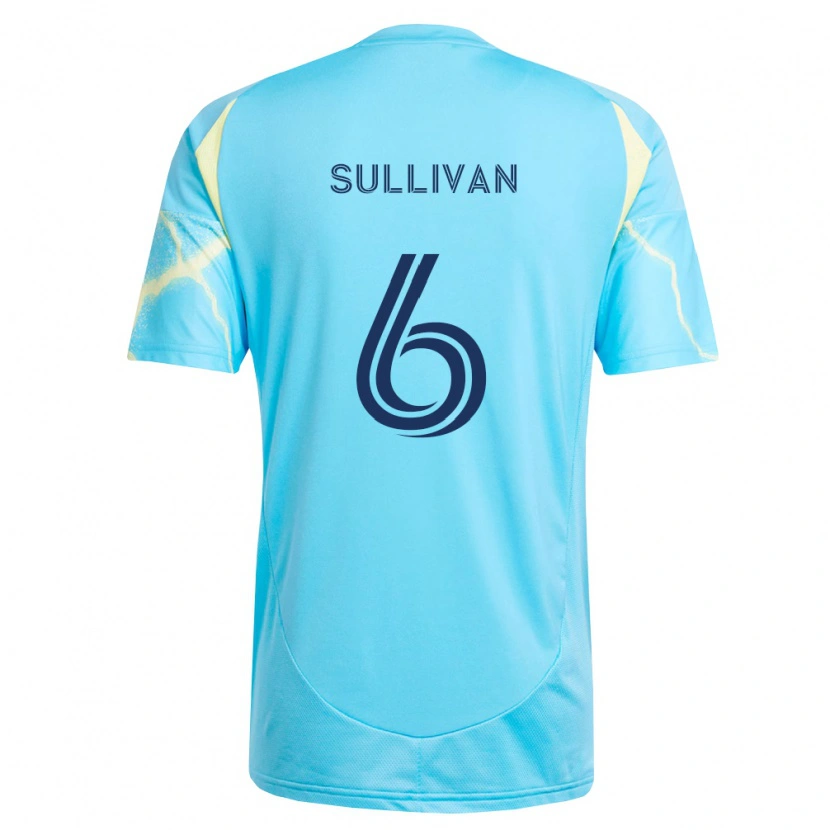 Danxen Heren Cavan Sullivan #6 Lichtblauw Zwart Lichtgeel Uitshirt Uittenue 2026/27 T-Shirt