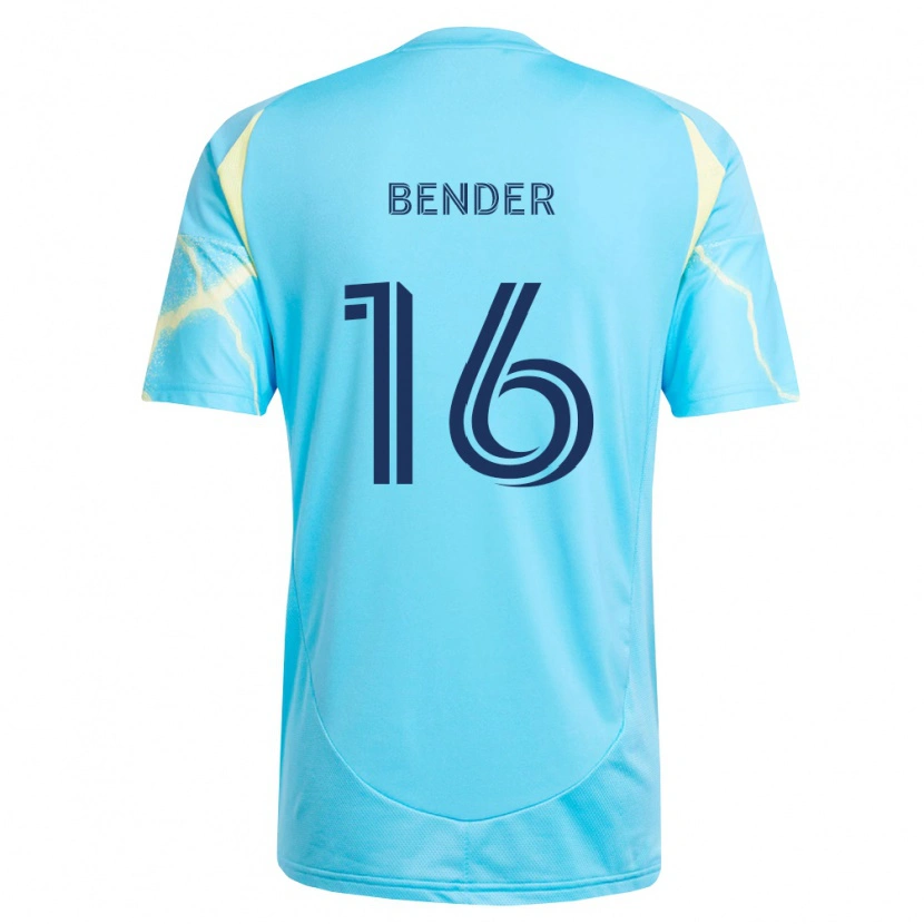 Danxen Heren Ben Bender #16 Lichtblauw Zwart Lichtgeel Uitshirt Uittenue 2026/27 T-Shirt