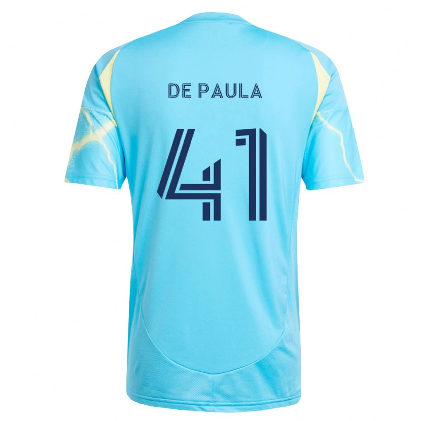 Danxen Heren Matheus De Paula #41 Lichtblauw Zwart Lichtgeel Uitshirt Uittenue 2026/27 T-Shirt