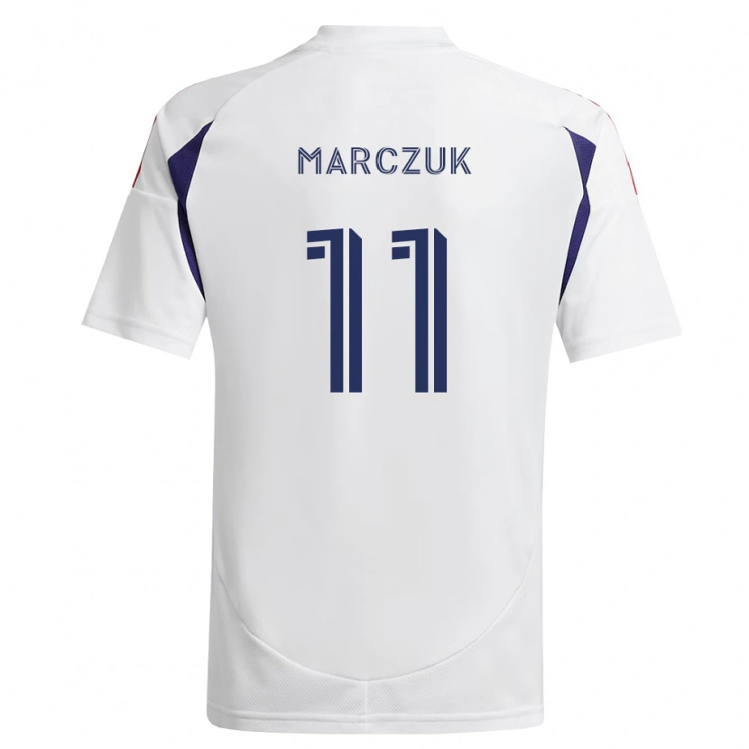Danxen Heren Dominik Marczuk #11 Koninklijk Blauw Rood Bruin Uitshirt Uittenue 2026/27 T-Shirt