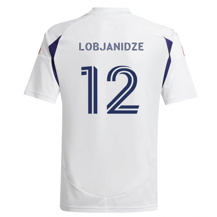 Danxen Heren Saba Lobjanidze #12 Koninklijk Blauw Rood Bruin Uitshirt Uittenue 2026/27 T-Shirt