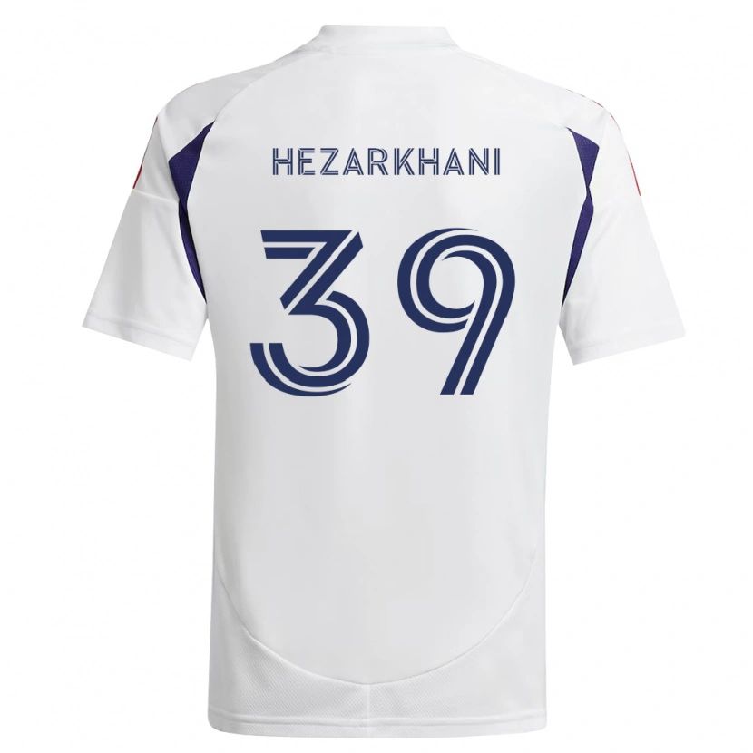 Danxen Heren Aiden Hezarkhani #39 Koninklijk Blauw Rood Bruin Uitshirt Uittenue 2026/27 T-Shirt