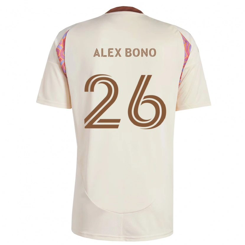 Danxen Heren Alex Bono #26 Off-White Roze Uitshirt Uittenue 2026/27 T-Shirt