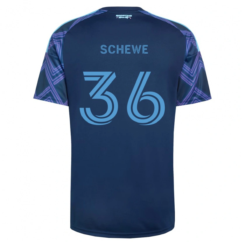 Danxen Heren Ryan Schewe #36 Koninklijk Blauw Paars Uitshirt Uittenue 2026/27 T-Shirt