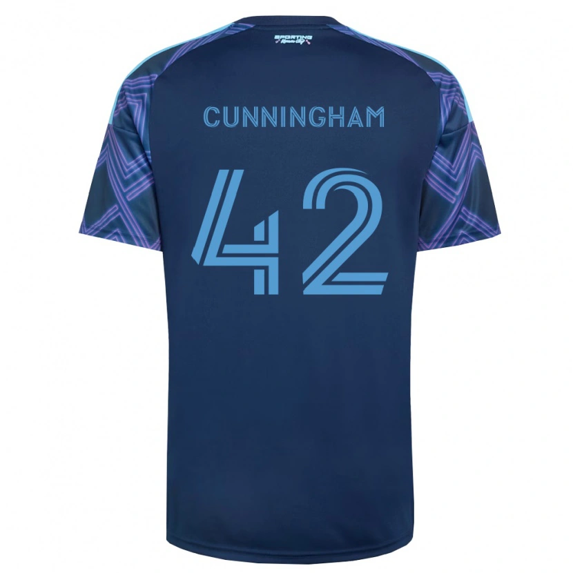 Danxen Heren Alex Cunningham #42 Koninklijk Blauw Paars Uitshirt Uittenue 2026/27 T-Shirt